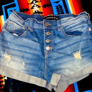 express jeans shorts
